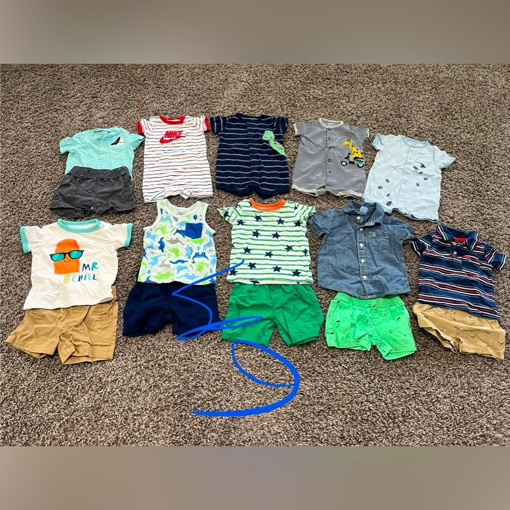 Baby Boys 6 month summer 16 pieces excellent used condition